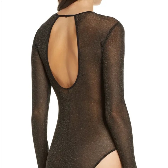 🆕 Halogen Long Sleeve Mesh Bodysuit - Picture 2 of 11